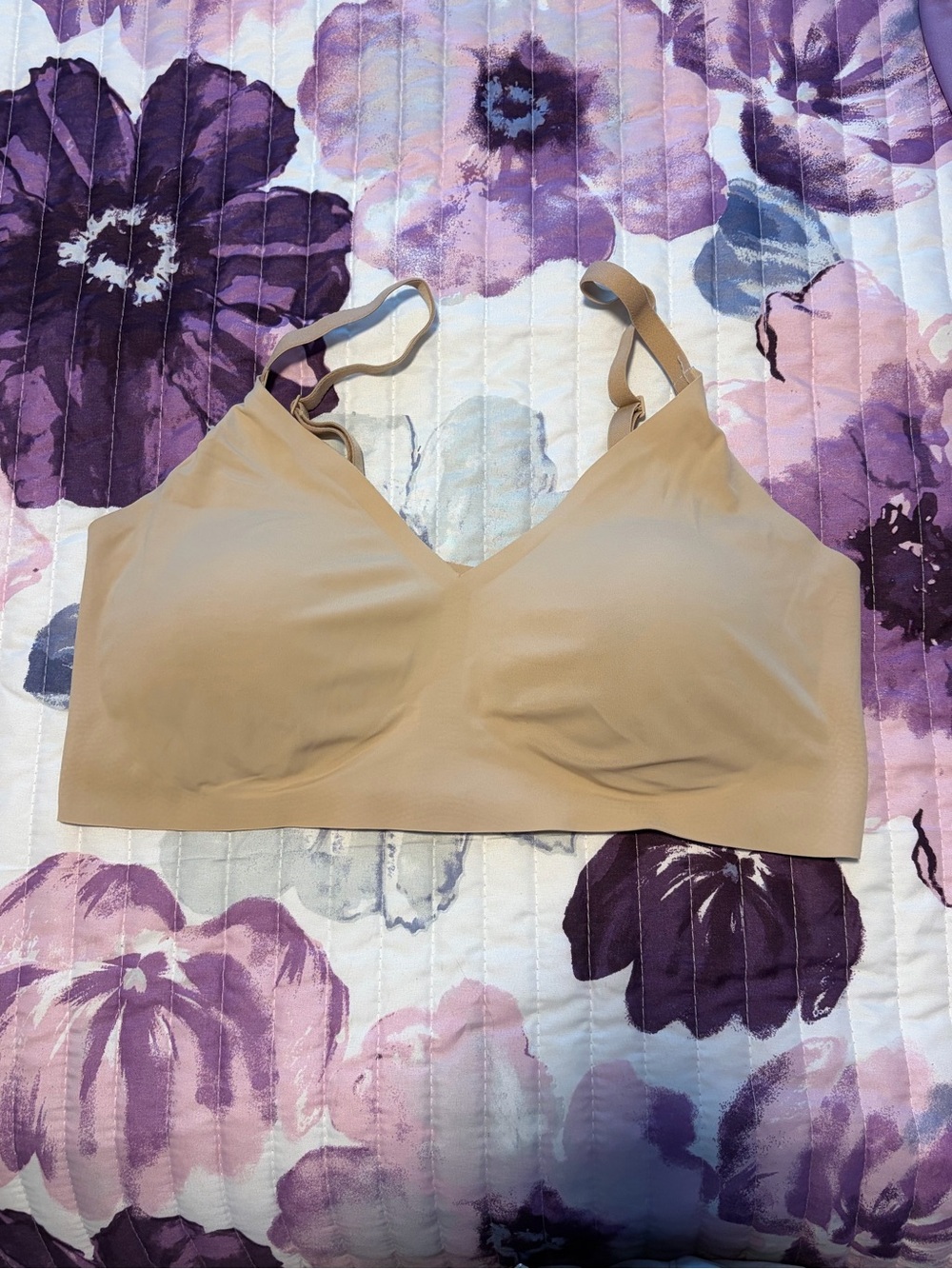 True & Co Wireless Triangle Bra- XL